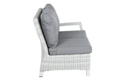 SIENA GARDEN Corido 2-Sitzer Sofa, Ice Grey, Alu / Gardino®-Geflecht, 136x83x88 Cm, Armlehne Links -Deko Garten Verkauf 7 20191.jpg