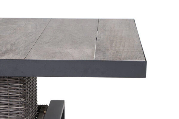 SIENA GARDEN Corido Lifttisch, Charcoal, Alu / Gardino®-Geflecht, 130x75x47-71 Cm, Stufenlos Verstellbar 7 SIENA GARDEN Corido Lifttisch, Charcoal, Alu / Gardino®-Geflecht, 130x75x47-71 Cm, Stufenlos Verstellbar – Bild 7