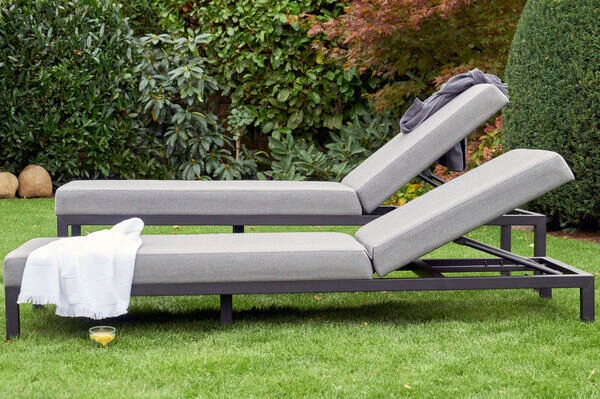 HARTMAN Eva Loungeliege, Flanelle, Sunbrella, 195 X 70 X 31 Cm, Rückenlehne Verstellbar 7 HARTMAN Eva Loungeliege, Flanelle, Sunbrella, 195 X 70 X 31 Cm, Rückenlehne Verstellbar – Bild 7