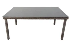 OUTFLEXX Dining Tisch, Grau, Polyrattan, 180 X 120 Cm, Tischplatte Spraystone, 8mm -Deko Garten Verkauf 7 20658.jpg