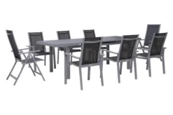 OUTFLEXX Premium Sitzgruppe, Silber/grau, Alu/Textilene, Ausziehtisch 180/240 X 100 Cm, 6 Stapel-, 2 Multipositionssessel -Deko Garten Verkauf 7 21436.jpg