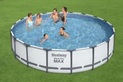 BESTWAY Steel Pro MAX Pool Komplett-Set, Grau, DuraPlus, Ø549x122cm, Mit Filterpumpe, Leiter, Abdeckplane -Deko Garten Verkauf 7 21934.jpg