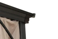 OUTFLEXX Profi Hardtop Pavillon, Grau, Aluminium, 3 X 3m Mit Seitenteilen Und Insektennetz -Deko Garten Verkauf 8 13585.jpg