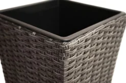 Ploß Rocking Pflanzgefäß, Grau/braun-meliert, Polyrattan, Konisch, 28x28x60 Cm, Kunststoffeinsatz -Deko Garten Verkauf 8 18199.jpg