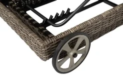 OUTFLEXX Rollliege, Grau, Polyrattan, 200x70x27,5cm, Rückenlehne 5-fach Verstellbar -Deko Garten Verkauf 8 18367.jpg