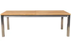 STERN Cardiff Esstischgruppe, Silber/taupe, Edelstahl/FSC-Teak, Tisch 220/340 X 100 Cm, 4 Stapel-, 2 Multipositionssessel -Deko Garten Verkauf 8 19696.jpg