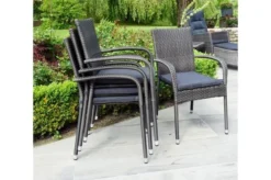 Ploß Rocking Basic Stapelstuhl, Grau/braun-meliert, Polyrattan, 56 X 64 X 92 Cm, Inkl. Polster -Deko Garten Verkauf 8 20148.jpg