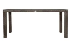 Ploß Rocking Dining Tisch, Grau/braun-meliert, Polyrattan, 170 X 90 Cm, Glasplatte In Steinoptik -Deko Garten Verkauf 8 20157.jpg