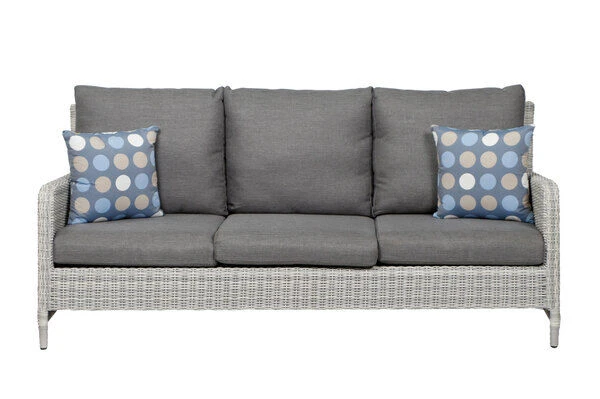 SIENA GARDEN Soria 3-Sitzer Loungesofa, Ice Grey, Alu / Gardino®-Geflecht, 203x87x88 Cm 8 SIENA GARDEN Soria 3-Sitzer Loungesofa, Ice Grey, Alu / Gardino®-Geflecht, 203x87x88 Cm – Bild 8