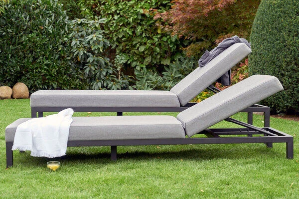 HARTMAN Eva Loungeliege, Flanelle, Sunbrella, 195 X 70 X 45 Cm, Rückenlehne Verstellbar, Hohe Liegefläche 8 HARTMAN Eva Loungeliege, Flanelle, Sunbrella, 195 X 70 X 45 Cm, Rückenlehne Verstellbar, Hohe Liegefläche – Bild 8