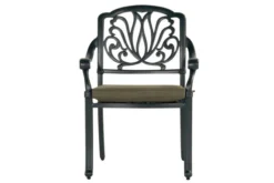 HARTMAN Amalfi Sitzgruppe, Dunkelgrün, Alu-Guss, 4 Diningsessel, Inkl. Polster, Ø120cm -Deko Garten Verkauf 8 21182.jpg