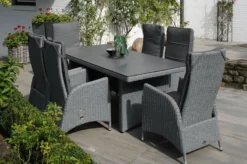 Ploß Vigo Dining Set, Stahlgrau-meliert / Schiefergrau, Polyrattan, Tisch 200 X 95 Cm, 6 Sessel -Deko Garten Verkauf 8 21587.jpg