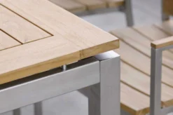 STERN Ausziehtisch, Silber/natur, Edelstahl/FSC-Teakholz, 162/220x90 Cm, Butterfly-Auszug -Deko Garten Verkauf 9 16498.jpg