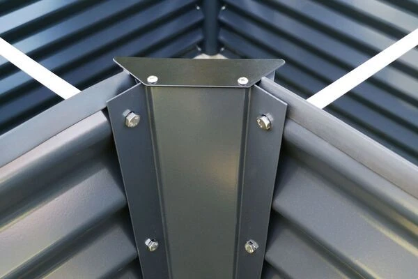 OUTFLEXX Eck-Hochbeet, Anthrazit, Zincalume, 210x210x90x84cm 9 OUTFLEXX Eck-Hochbeet, Anthrazit, Zincalume, 210x210x90x84cm – Bild 9