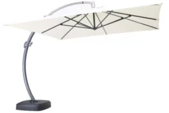 OUTFLEXX Luxus Ampelschirm, Anthrazit/creme, Edelstahl/Aluminium, 350x350cm, Inkl. Schirmständer Und Schutzhülle -Deko Garten Verkauf 9 18351.jpg