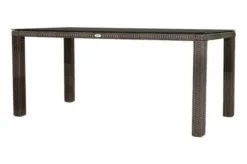 Ploß Rocking Dining Tisch, Grau/braun-meliert, Polyrattan, 170 X 90 Cm, Glasplatte In Steinoptik -Deko Garten Verkauf 9 20157.jpg