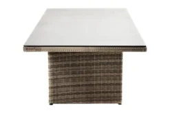 Ploß Rabida Dining Tisch, Champagner-meliert, Polyrattan, 220 X 100 Cm, Glasplatte In Steinoptik -Deko Garten Verkauf 9 20161.jpg