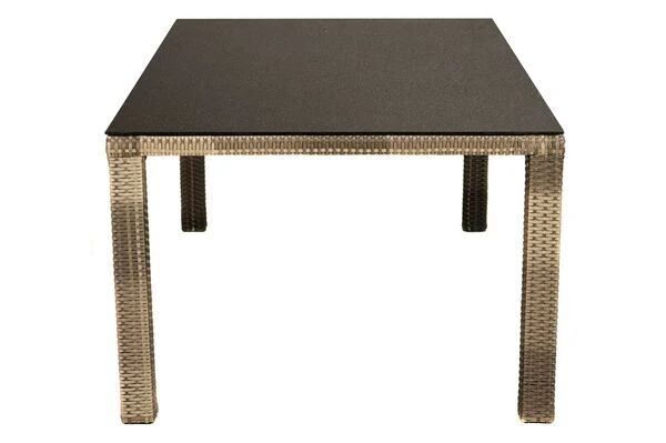 Ploß Rabida Comfort Dining Tisch, Champagner-meliert, Polyrattan, 180x110 Cm, Glasplatte In Steinoptik 9 Ploß Rabida Comfort Dining Tisch, Champagner-meliert, Polyrattan, 180x110 Cm, Glasplatte In Steinoptik – Bild 9