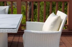 OUTFLEXX Dining Set, Weiß, Polyrattan, Tisch 200x95cm, Spraystone, 6mm, 6 Sessel -Deko Garten Verkauf 9 20670.jpg