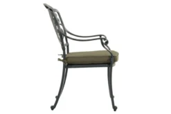 HARTMAN Amalfi Sitzgruppe, Dunkelgrün, Alu-Guss, 4 Diningsessel, Inkl. Polster, Ø120cm -Deko Garten Verkauf 9 21182.jpg