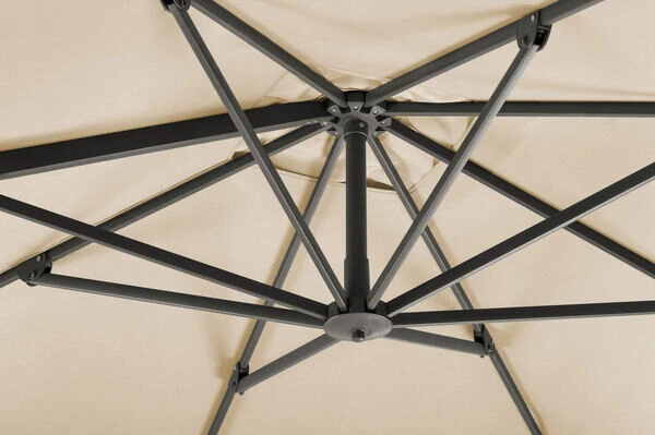 Schneider® SCHNEIDER Rhodos Twist Ampelschirm, Natur, 300x300 Cm, Quadratisch 10 Schneider® SCHNEIDER Rhodos Twist Ampelschirm, Natur, 300x300 Cm, Quadratisch – Bild 10